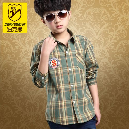 Chemise garçon DERKEBEAR à manche longue - Ref 2074574