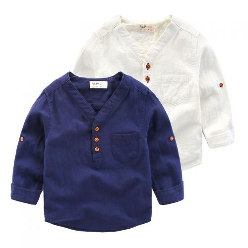 Chemise garçon à manche longue - Ref 2074582