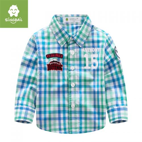Chemise garçon SINGBAIL à manche longue - Ref 2074586