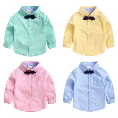 Chemise garçon à manche longue en Toile de coton - Ref 2074612