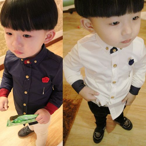 Chemise garçon à manche longue - Ref 2074620