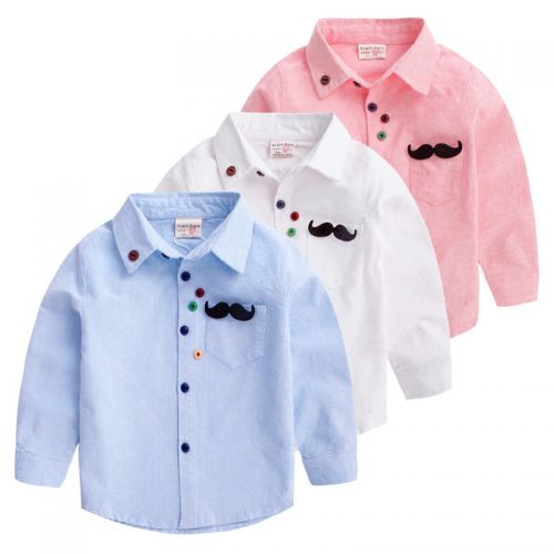 Chemise garçon à manche longue en Toile de coton - Ref 2074638