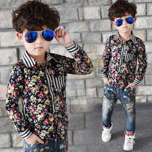 Chemise garçon à manche longue - Ref 2074642