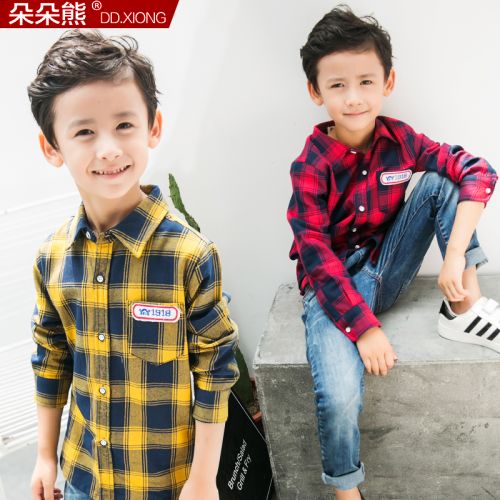 Chemise garçon à manche longue - Ref 2074648