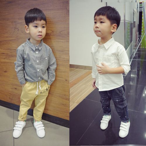 Chemise garçon à manche longue - Ref 2074684