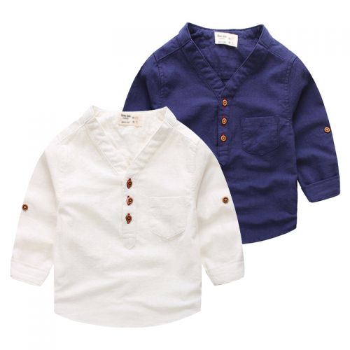 Chemise garçon à manche longue - Ref 2074693