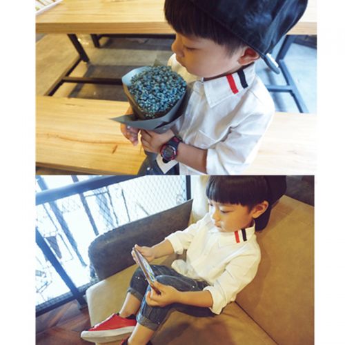 Chemise garçon à manche longue - Ref 2074694