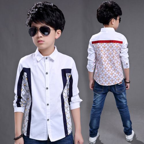 Chemise garçon à manche longue - Ref 2074704