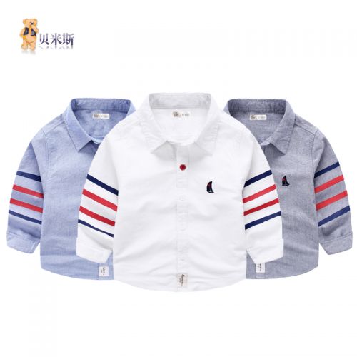 Chemise garçon BEMISS à manche longue - Ref 2074716