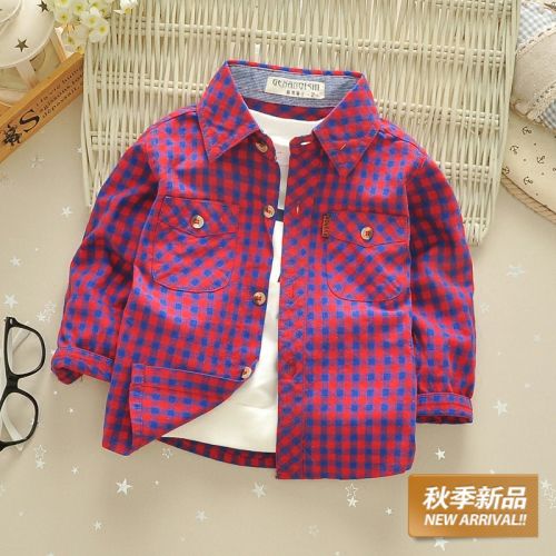 Chemise garçon à manche longue en Toile de coton - Ref 2074722