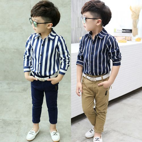 Chemise garçon à manche longue - Ref 2074802