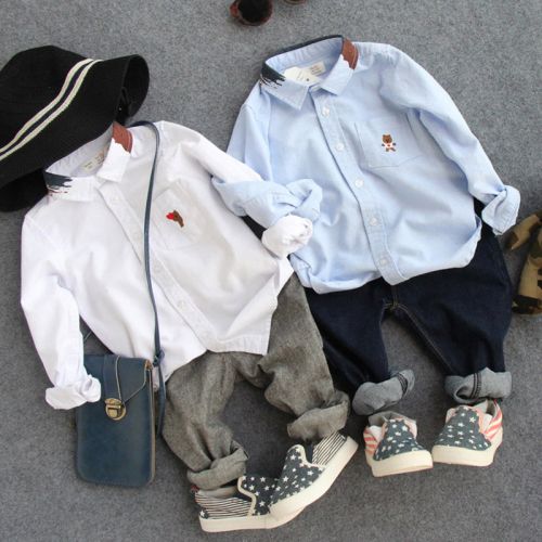 Chemise garçon à manche longue - Ref 2074860