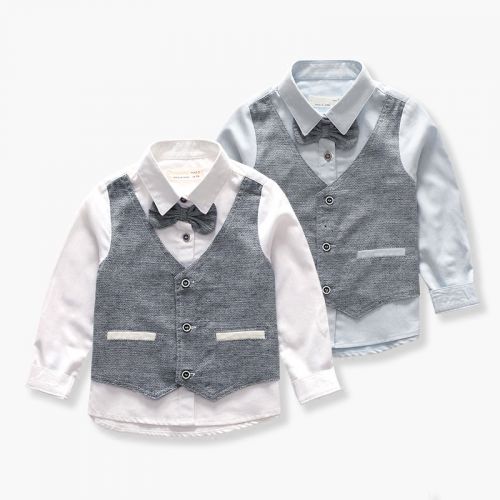 Chemise garçon à manche longue - Ref 2074867