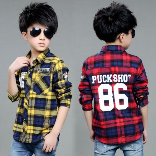 Chemise garçon à manche longue - Ref 2074888