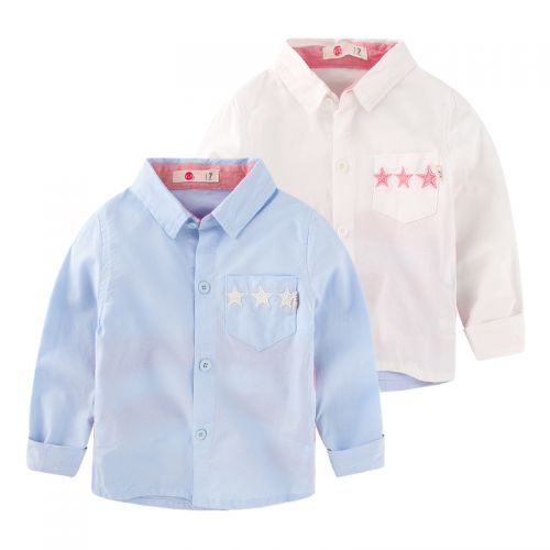 Chemise garçon à manche longue en Toile de coton - Ref 2074895