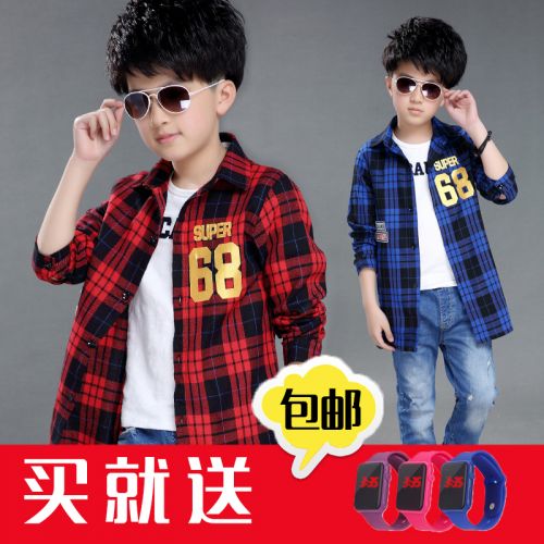 Chemise garçon à manche longue - Ref 2074899