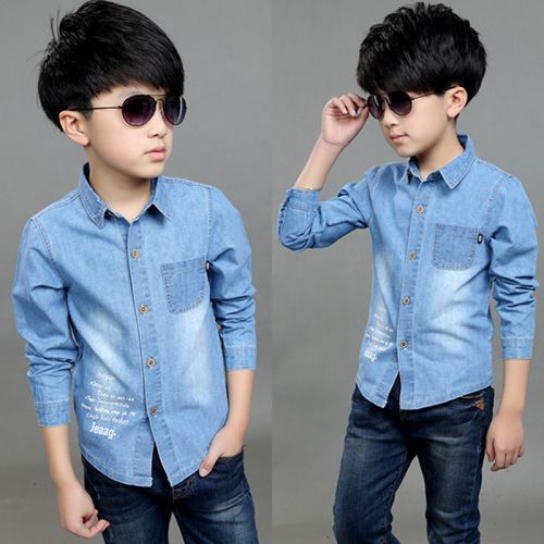 Chemise garçon à manche longue - Ref 2074911