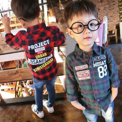 Chemise garçon à manche longue - Ref 2074930