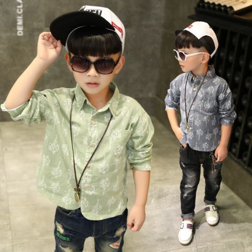 Chemise garçon à manche longue - Ref 2074941