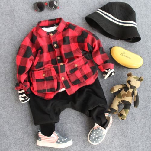 Chemise garçon à manche longue - Ref 2074943