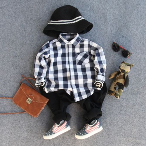 Chemise garçon à manche longue - Ref 2074993