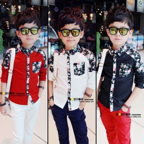 Chemise garçon à manche longue - Ref 2075053