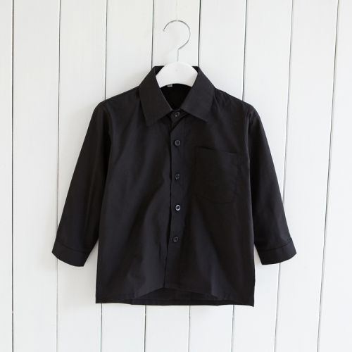 Chemise garçon à manche longue en Toile de coton - Ref 2075107