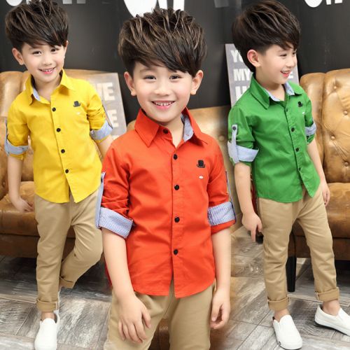 Chemise garçon à manche longue - Ref 2075185