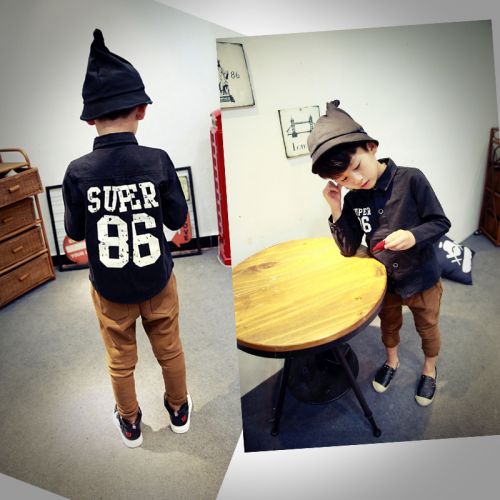 Chemise garçon à manche longue - Ref 2075217