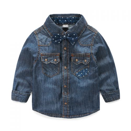 Chemise garçon à manche longue en toile - Ref 2075238