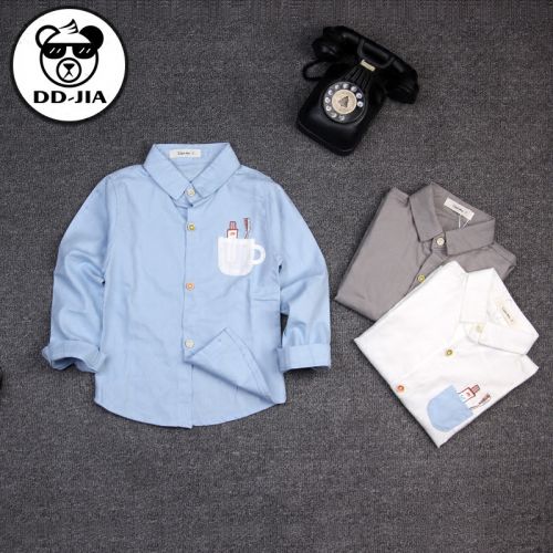 Chemise garçon à manche longue - Ref 2075286