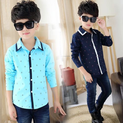 Chemise garçon à manche longue - Ref 2075305