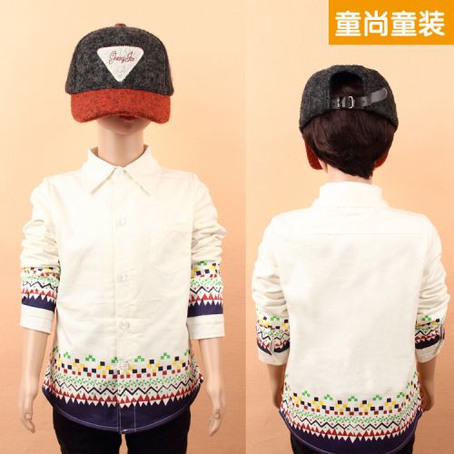 Chemise garçon à manche longue - Ref 2075308