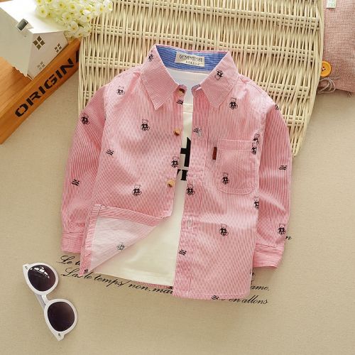 Chemise garçon à manche longue - Ref 2075343