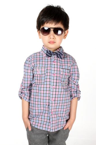 Chemise garçon à manche longue - Ref 2075346