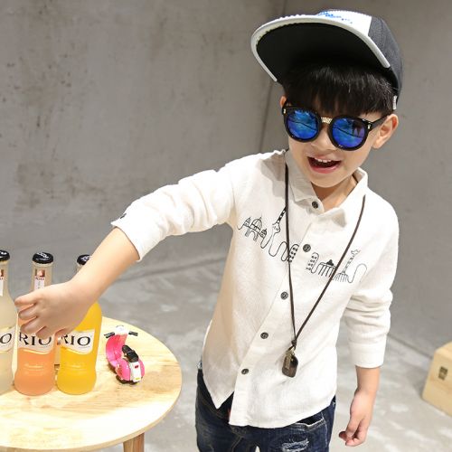 Chemise garçon à manche longue - Ref 2075375