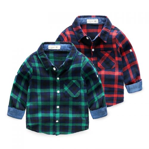 Chemise garçon à manche longue - Ref 2075396