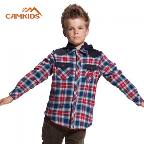 Chemise garçon CAMKIDS à manche longue - Ref 2075445