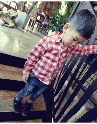 Chemise garçon à manche longue - Ref 2075485