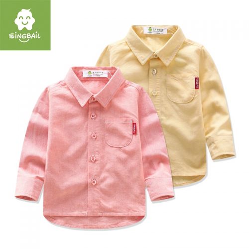 Chemise garçon SINGBAIL à manche longue - Ref 2075531
