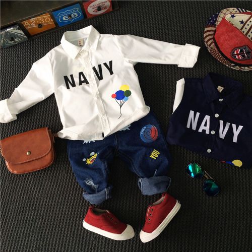 Chemise garçon à manche longue - Ref 2075555