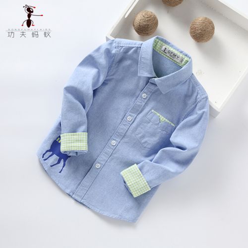 Chemise garçon à manche longue - Ref 2075615