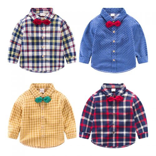Chemise garçon à manche longue - Ref 2075627