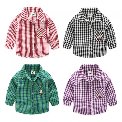 Chemise garçon à manche longue - Ref 2075684