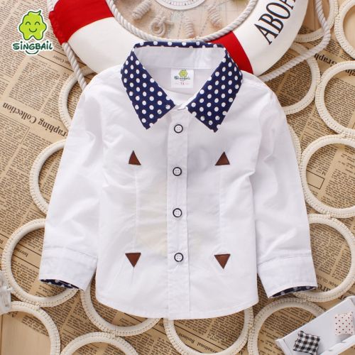 Chemise garçon SINGBAIL à manche longue - Ref 2075689