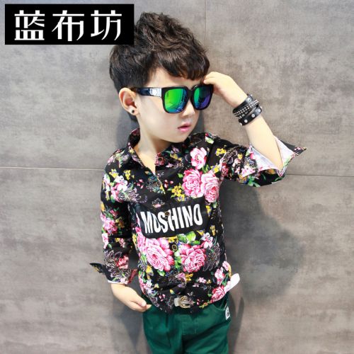 Chemise garçon à manche longue en Toile de coton - Ref 2075695