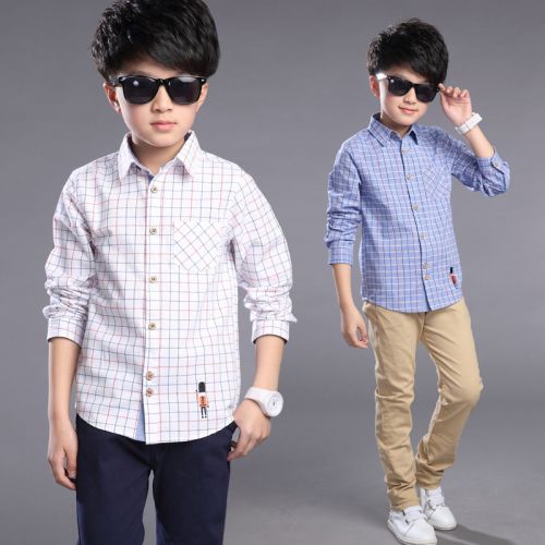 Chemise garçon à manche longue - Ref 2075768