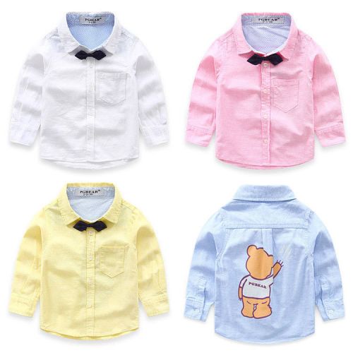 Chemise garçon à manche longue - Ref 2075811