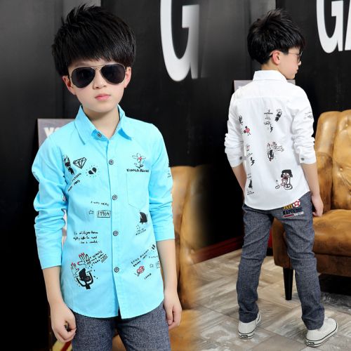 Chemise garçon à manche longue - Ref 2075870