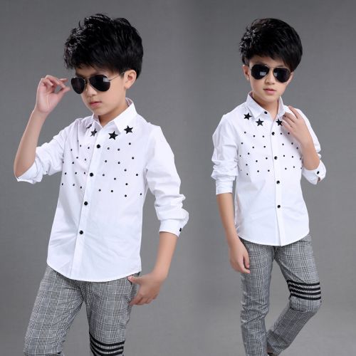 Chemise garçon à manche longue - Ref 2075877